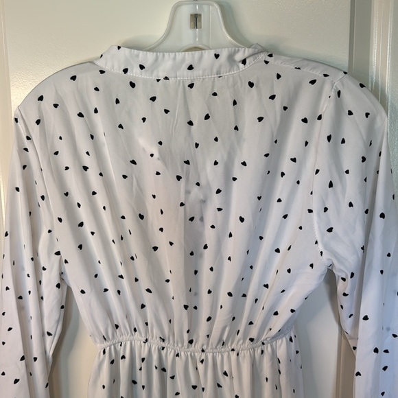 Elegant White Polka Dot Dress - Picture 9 of 13